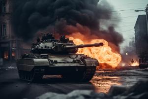 Танк, боевой танк, пламя, в огне, мир танков, cyberfanpro, wot